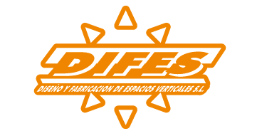 Logotipo de DIFES, Diseño y Fabricación de Espacios Verticales S.L.